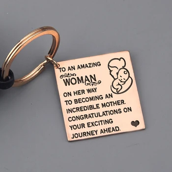Poklon za mamu-početnika, moderan privjesku s ovjesom za žene, poklon-Nakit: NEVJEROJATNA ŽENA NA PUTU DA POSTANE NEVJEROJATNO MAJKOM.