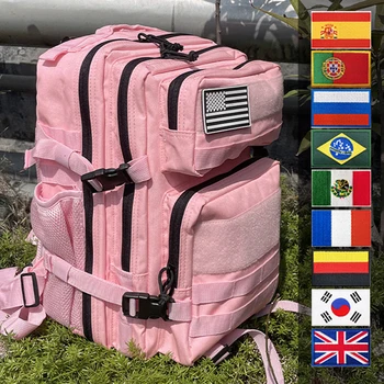 25Л/45Л Vanjski Камуфляжный ruksak Vojska Jurišne torba Molle Ženska Crvena Pink Planinarske pribor za kampiranje, lov, Naprtnjače