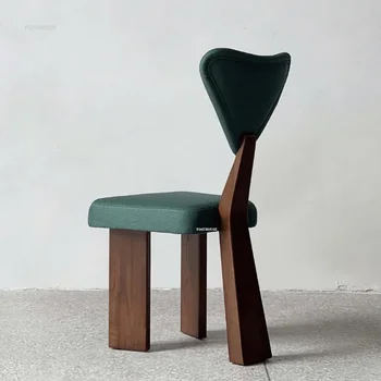 Moderne i Jednostavne blagovaona stolice od punog drveta, dom blagovaona stolice s naslonom u retro stilu, Skandinavski Jednostavan Luksuzni stolica za primanje gostiju u restoranu