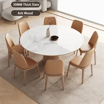 Skandinavski svjetlo stol od luksuznih škriljaca za namještaj dnevni Moderni minimalistički kuća je Mali stan Okrugli stol Z