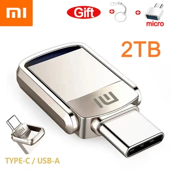 XIAOMI 2TB Metalni disk 2 U 1 OTG 1024GB 64GB USB Izbrisivi memorijski Pogon 3.1 512gb 1TB Stick Memory Stick Type C Adapter Darove Nove