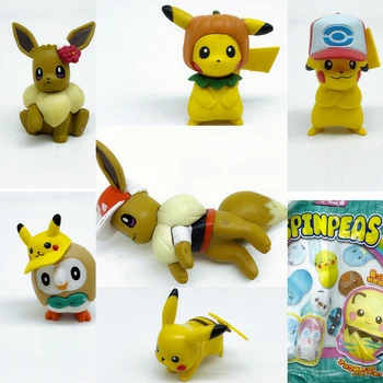Igračke Pokemon Gashapon Pikachu Evey Роулет Odlična Slatko Figurica Model Igračke-Nakit