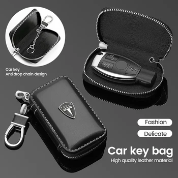 1 kom. Kožni novčanik za ključeve, torba za ključeve od automobila, torbica za nekoliko ključeva, modni držači za ključeve za Tesla Model 3, pribor za roadster model X Y S
