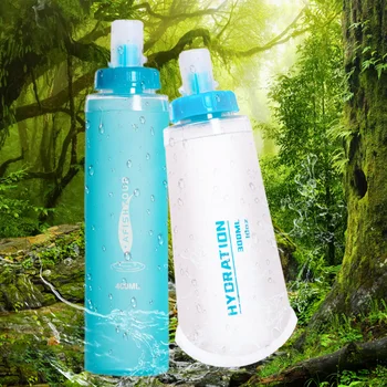 Sklopivi boca za vodu od TPU, sklopivi set za hidrataciju, silikonska mlaznica za višekratnu upotrebu, jednostavan za kampiranje na otvorenom