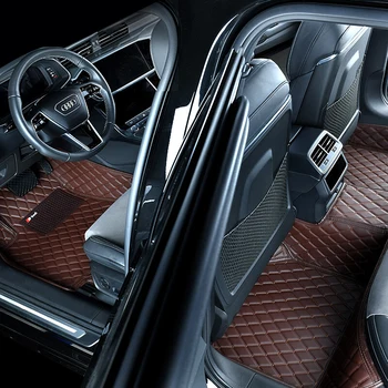 Luksuzne Kožne Auto-Tepisi Za BMW X1 F48 2016-2020 Auto Centar Dropshipping Unutarnja dodatna Oprema Tepiha Tepih-Obloge Za Noge