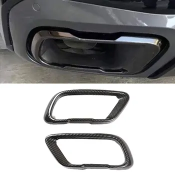 Detalji Završne Ispušne Cijevi ispušnog sustava S Ugljičnog Struktura Od Nehrđajućeg Čelika Za BMW X5 G05 X6 G06 X7 G07 2019-2021 M Sports