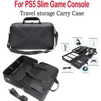 Za igraće konzole, Sony je PS5 Slim Prometni torbica za nošenje, zaštita od ogrebotina s сетчатым džep, Kompatibilna torba za optički pogon Edition