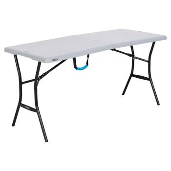 Sklopivi stol dužine 5 metara, siva (80861) Za kampiranje, Sklopivi stol, Čelična rama plastificiran, Otporna na koroziju, vanjski stolovi
