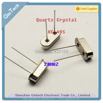 200шт kvarcnog kristala 20 m 20.000 Mhz pasivne kristali kristalni oscilator HC-DIP 49S