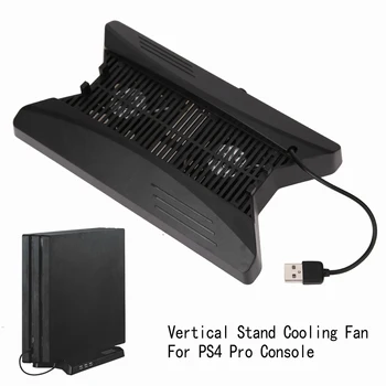 Okomiti baza postolja Držač zaslona Hlađenje ventilatori USB hub za PS4 kontrolera Pro