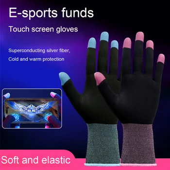 1 par igraće rukavice Fina rukavice s pet prstiju, štite od znoja, pohranjuju toplinu za gaming rukavice PUBG E-Sports Sara
