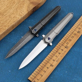 Mali nož na sklapanje excalibur M390 blade TC4 ručka od legure titana praktično preživljavanje na otvorenom kamp lovački voćni nož EDC to
