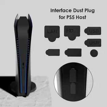 Skup пылезащитных jezgre s USB sučeljem, kompatibilan s HDMI, Zaštita od prašine, Prašinu prijenosni dekor za nošenje igraće konzole PS5