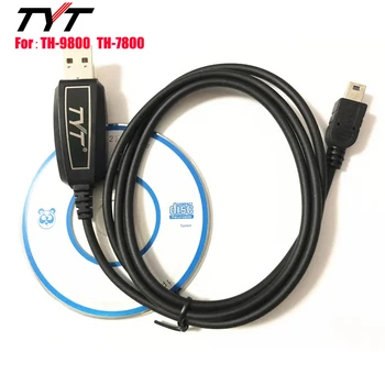 Originalni Pribor za TYT TH-9800 TH-7800 USB Kabel Za Programiranje + CD Optimalni Prijenosni prijenosni radio Novi Auto Amaterka Radio Za TH 9800 TH 7800