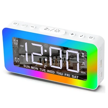 Led digitalni sat alarm sa RGB ночником, digitalni satovi za ponavljanje s napajanjem preko USB-a, izravna dostava