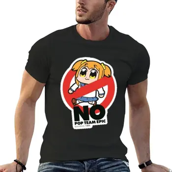 T-shirt NO Pop team epic, vintage odjeća, odjeća hipiji, majice s kratkim rukavima u stilu anime za muškarce, ambalaža