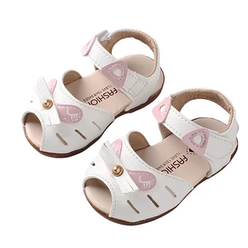 Ljetne sandale za novorođene djevojčice, plaža cipele od umjetne kože, cipele princeza ravnim cipelama