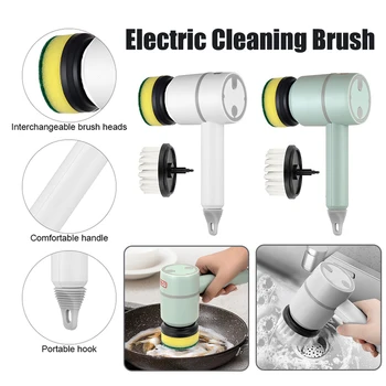 Višenamjenska električna četka za čišćenje kuhinje i kupaonice, USB bežični ručni električni četke za pranje posuđa, lonci i pans