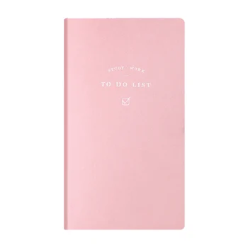 Za muškarce i žene, jednostavan poklon dnevnik za izradu popisa poslova, bilježnica na 192 stranice, Samodisciplina, Vodootporan mali popis, umjetna koža